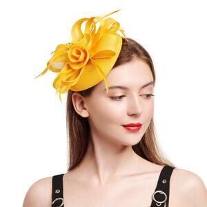 7165 Fascinators Hats Women Vintage Wedding Fashion Headband Clip Church